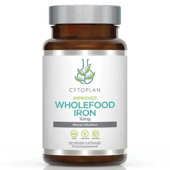 Cytoplan Iron Wholefood 10mg Elemental Capsules