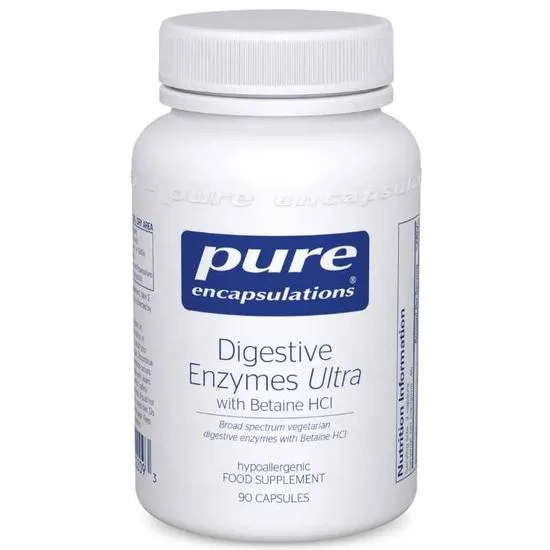 Pure Encapsulations Digestive Enzymes Ultra With Betaine Hcl Capsules 90 Capsules