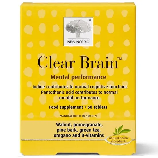 New Nordic Clear Brain Mental Performance Tablets