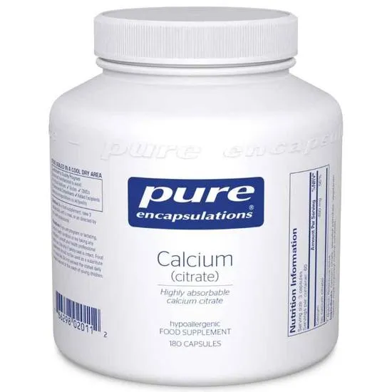 Pure Encapsulations Calcium Citrate Capsules