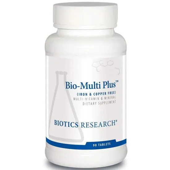 Biotics Research Bio-Multi-Plus Iron & Copper Free Tablets