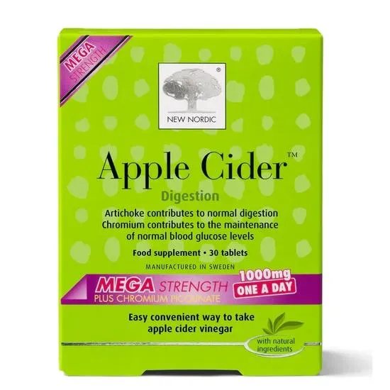 New Nordic Apple Cider Mega Strength 1000mg Tablets