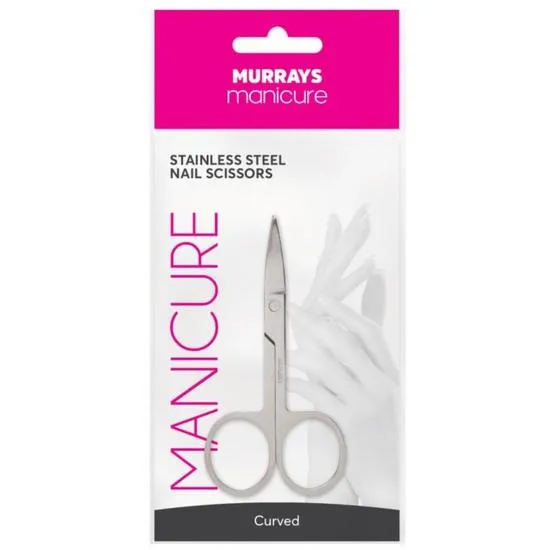 Murrays Manicure Stainless Steel Curved Nail Scissors