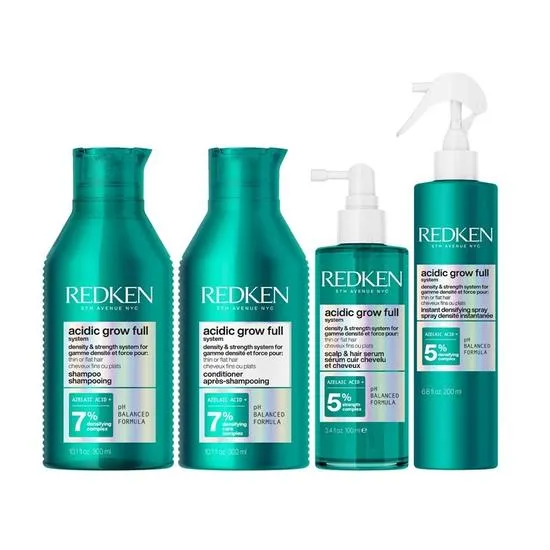 Redken PACK Acidic Grow Full System Densifying Shampoo, Conditioner, Hair Serum & Instant Densifying Spray