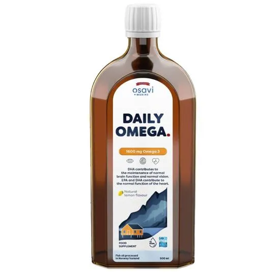Osavi Daily Omega 1600mg Omega 3 Natural Lemon