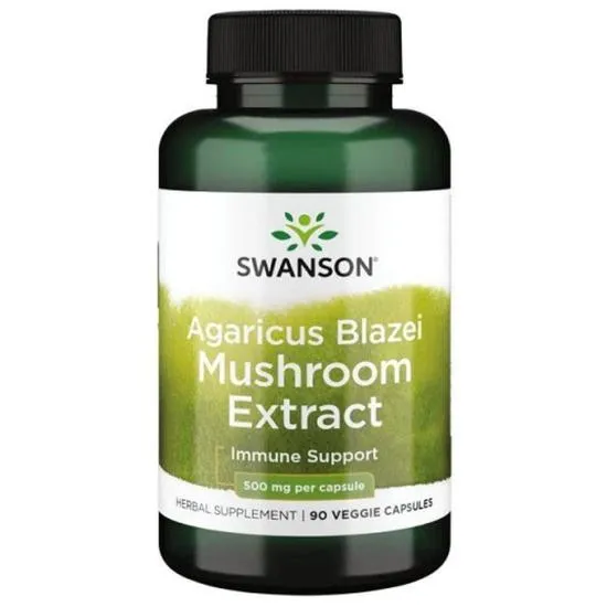 Swanson Agaricus Blazei Mushroom Extract 500 Mg Capsules
