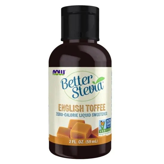 NOW Foods Better Stevia Liquid English Toffee