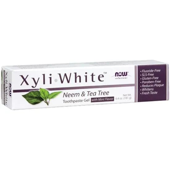 NOW Foods XyliWhite Neem & Tea Tree Toothpaste Gel