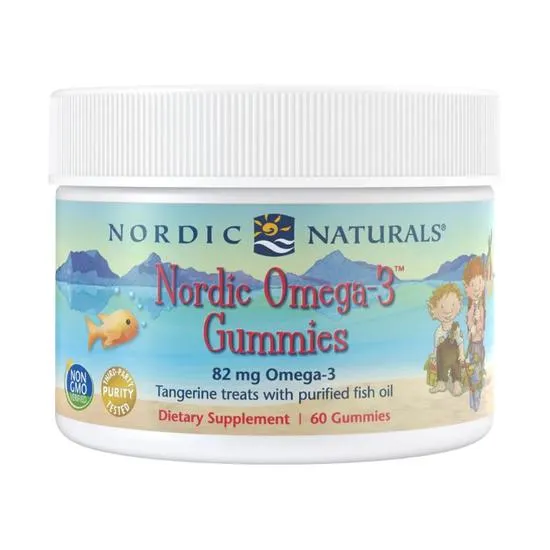 Nordic Naturals Nordic Omega-3 82mg Tangerine Treats Gummies