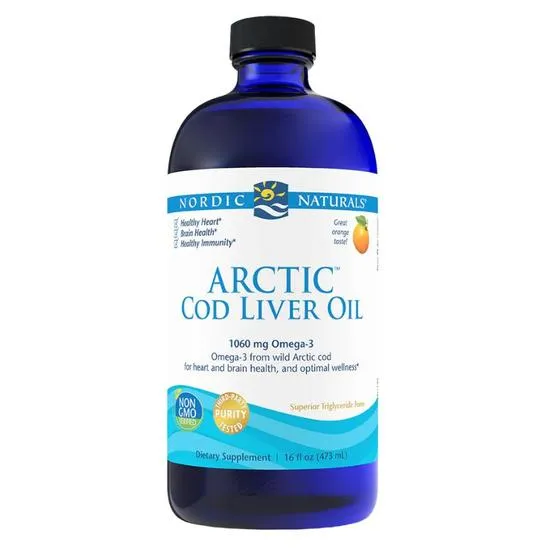 Nordic Naturals Arctic Cod Liver Oil 1060mg Orange