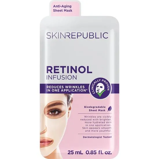 Skin Republic Retinol Infusion Face Sheet Mask