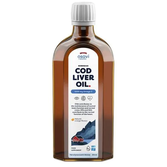 Osavi Norwegian Cod Liver Oil 1000mg Omega 3orange
