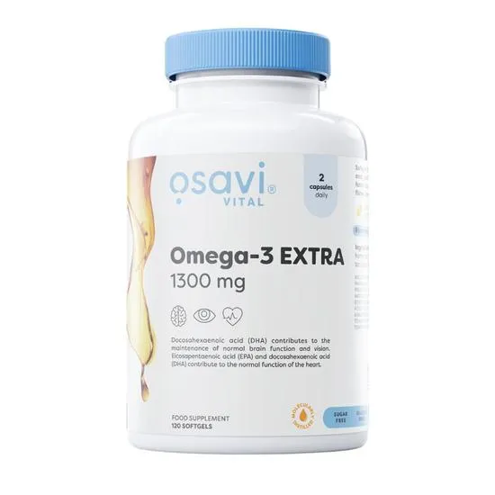 Osavi Omega-3 Extra Molecularly Distilled 1300mg Lemon Softgels