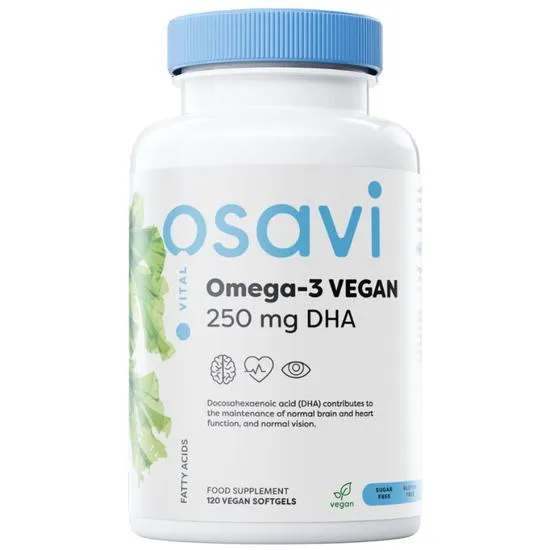 Osavi Omega-3 Vegan 250mg DHA Softgels