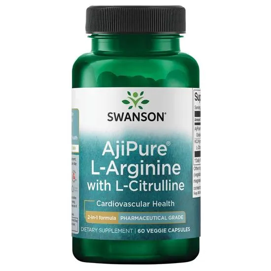 Swanson AjiPure L-Arginine With L-Citrulline Capsules
