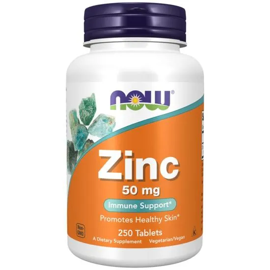 NOW Foods Zinc 50mg Tablets