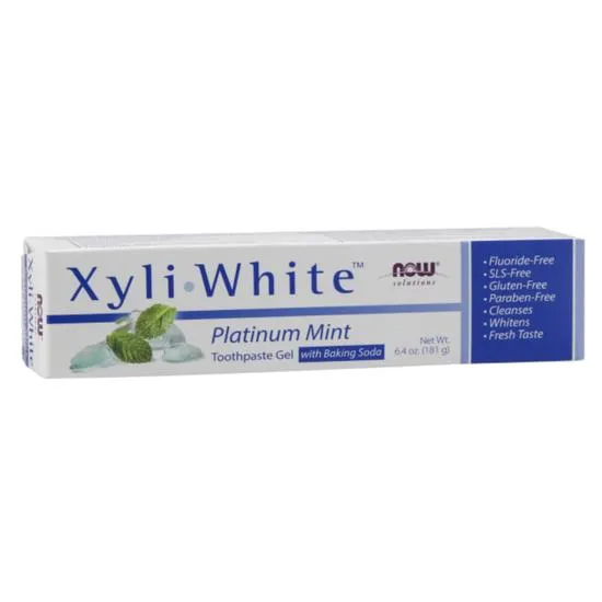 NOW Foods XyliWhite Platinum Mint Toothpaste Gel w/Baking Soda