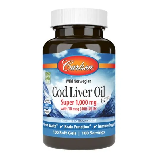 Carlson Labs Wild Norwegian Cod Liver Oil Gems