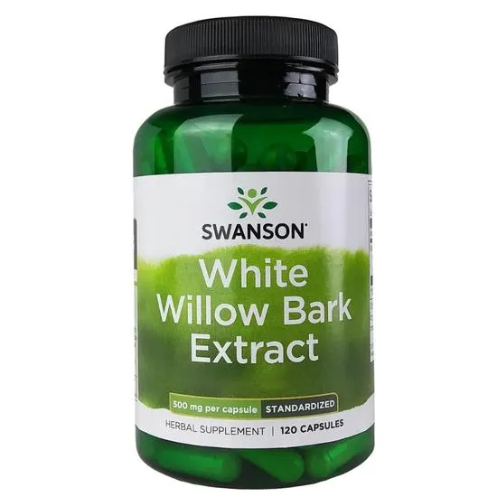 Swanson White Willow Bark Extract 500mg Capsules