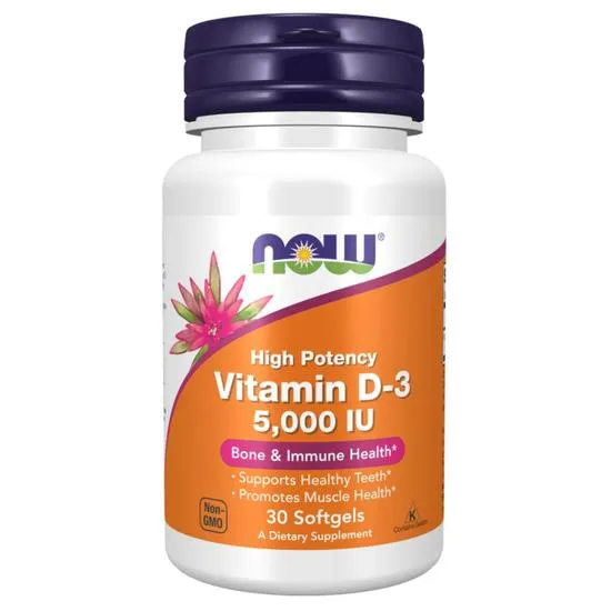 NOW Foods Vitamin D3 5000iu Softgels