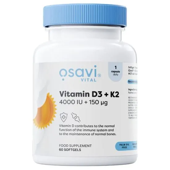 Osavi Vitamin D3 + K2 4000iu + 150mcg