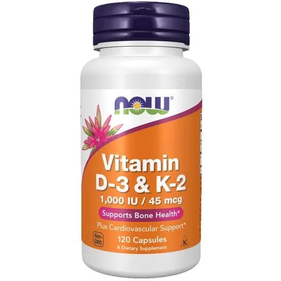 NOW Foods Vitamin D-3 & K- Capsules