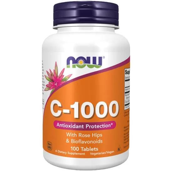 NOW Foods Vitamin C-1000 With Rose Hips & Bioflavonoids