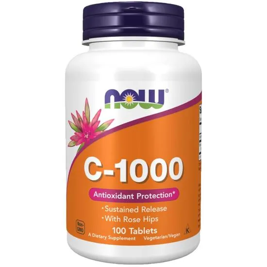 NOW Foods Vitamin C-1000 With Rose Hips Sustained Release