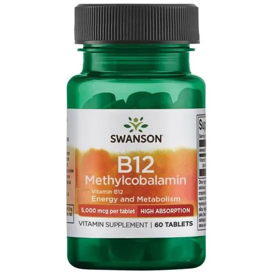 Swanson Vitamin B12 Methylcobalamin 5000mcg High Absorption