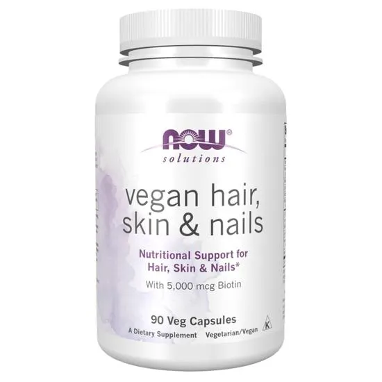 NOW Foods Vegan Hair Skin & Nails Capsules
