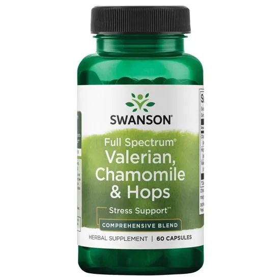 Swanson Valerian Chamomile & Hops Capsules
