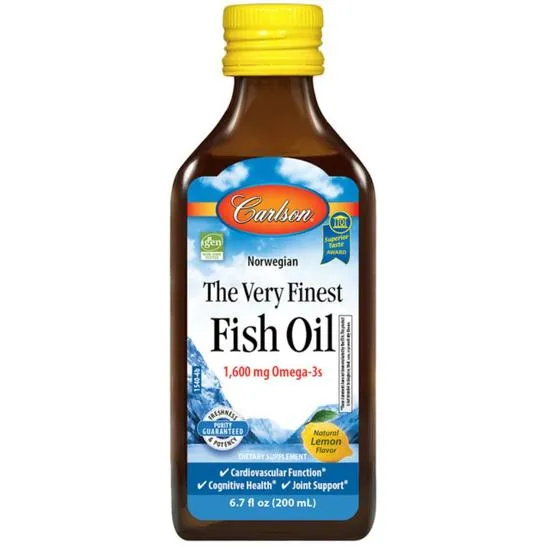 Carlson Labs The Very Finest Fish Oil Natural Lemon