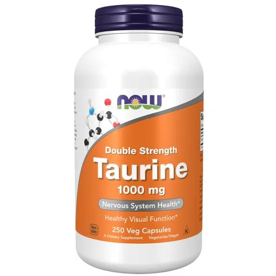 NOW Foods Taurine 1000mg Double Strength Capsules