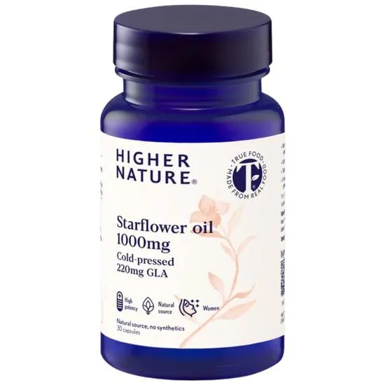 Higher Nature Starflower Oil 1000mg Capsules