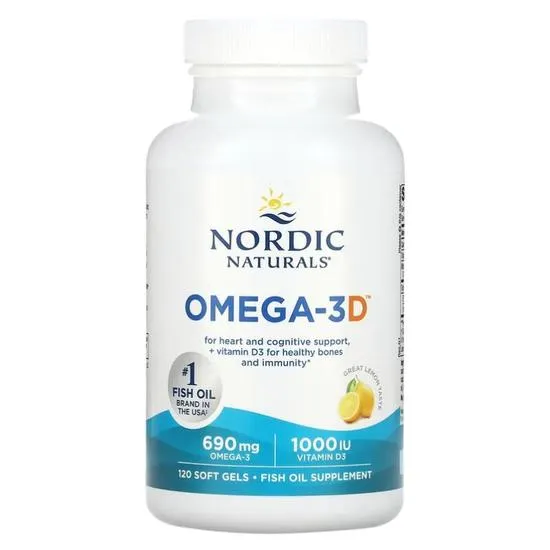 Nordic Naturals Omega-3d 690mg Lemon Softgels