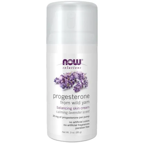 NOW Foods Natural Progesterone Balancing Skin Cream With Lavender