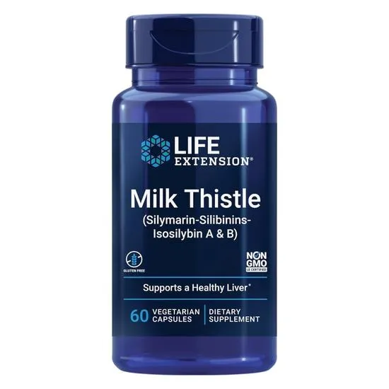 Life Extension Milk Thistle Silymarin-Silibinins-Isosilybin A & B Vegicaps