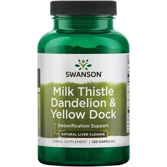 Swanson Milk Thistle Dandelion & Yellow Dock Capsules