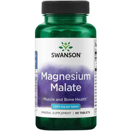 Swanson Magnesium Malate 150mg Elemental Magnesium Tablets