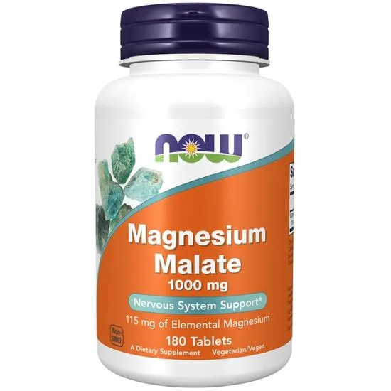 NOW Foods Magnesium Malate 1000mg Tablets