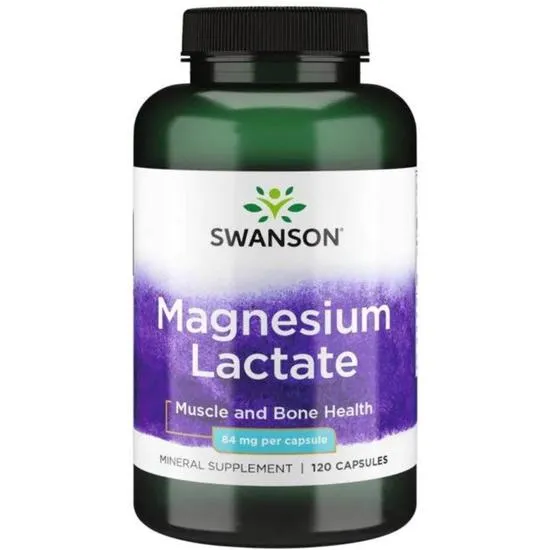 Swanson Magnesium Lactate Capsules