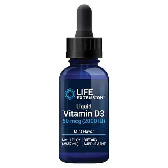 Life Extension Liquid Vitamin D3 50mcg Mint
