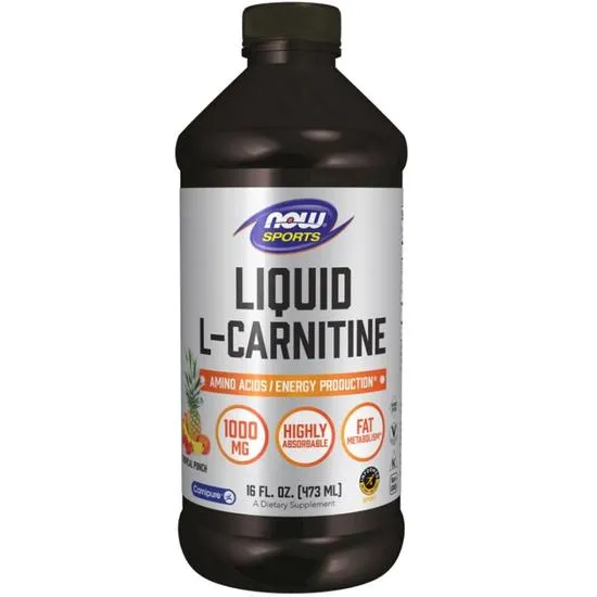 Now Foods L-Carnitine Liquid 1000Mg Tropical Punch 473Ml