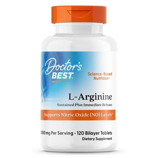 Doctor's Best L-Arginine Sustained + Immediate Release 500mg