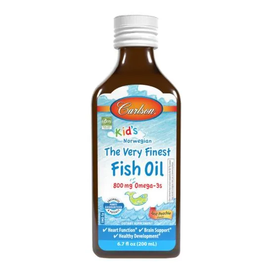 Carlson Labs Kid's The Very Finest Fish Oil 800mg Just Peachie