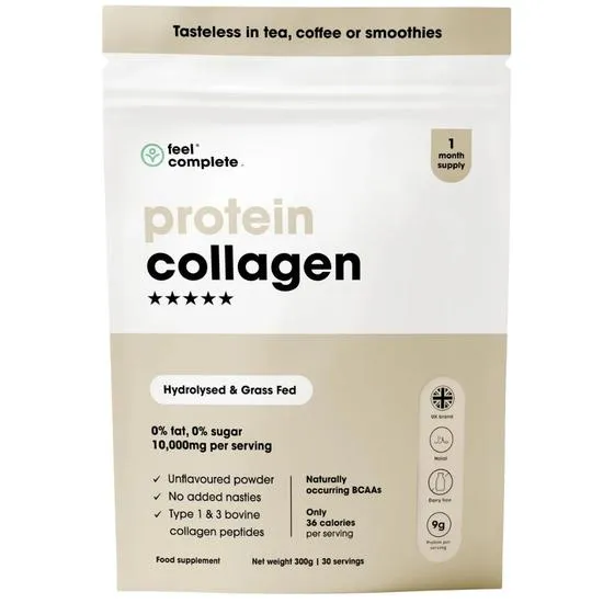 Feel Complete Grass Fed Protein Collagen Powder 300G