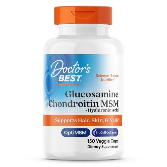 Doctor's Best Glucosamine Chondroitin MSM + Hyaluronic Acid