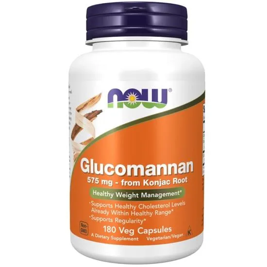 NOW Foods Glucomannan From Konjac Root Capsules