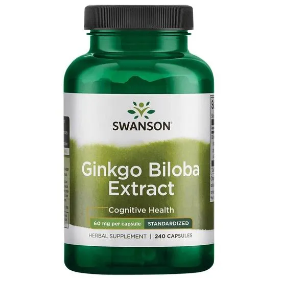 Swanson Ginkgo Biloba Extract 60Mg Capsules 240 Capsules