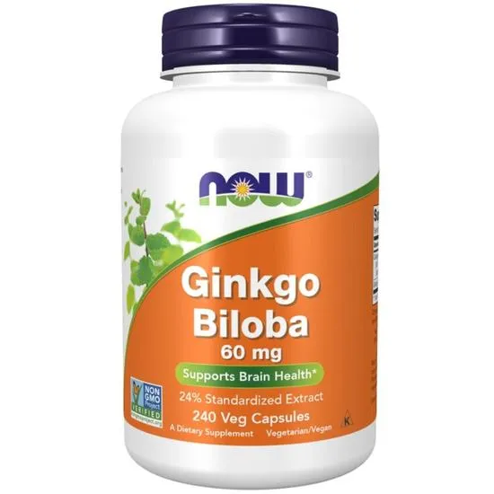 Now Foods Ginkgo Biloba 60Mg 240 Capsules